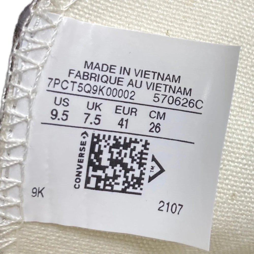 Converse Ctas Lift Shoe Platform For Women Glitter Red Beige Custom 570626C-WPGW - Picture 10 of 10